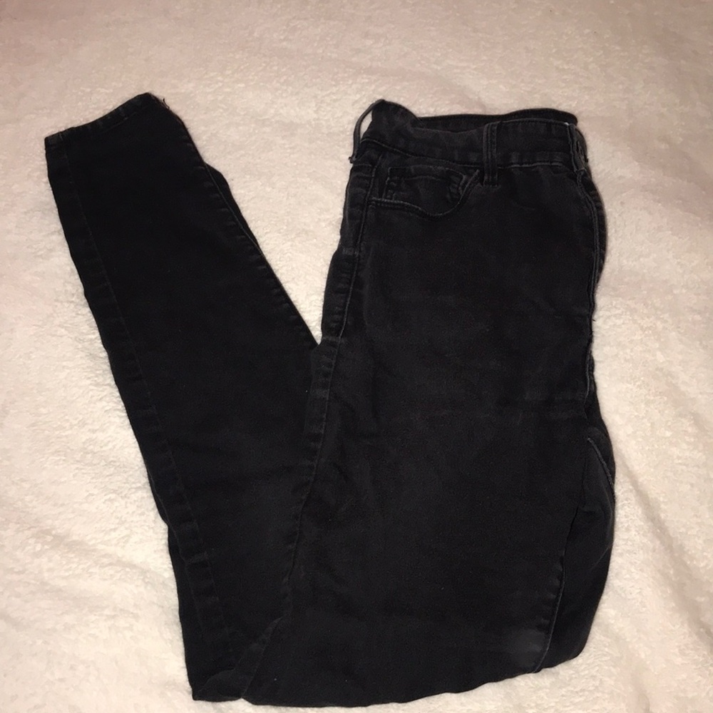 Bullhead super high rise skinniest black jeans